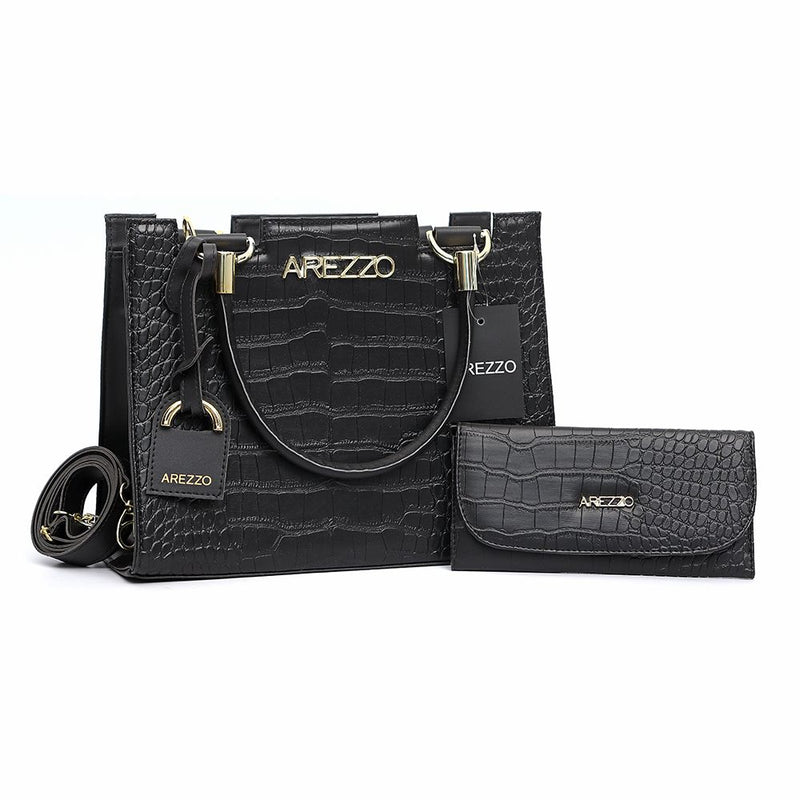 Kit Bolsa Croco Carteira Arezzo OFERTA ESPECIAL