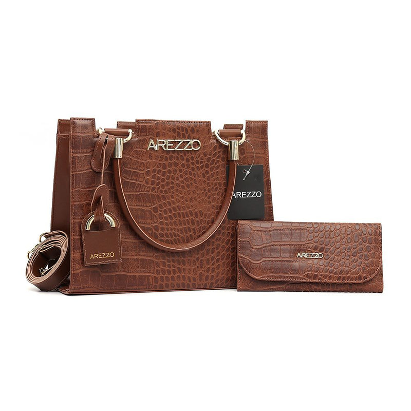 Kit Bolsa Croco Carteira Arezzo OFERTA ESPECIAL