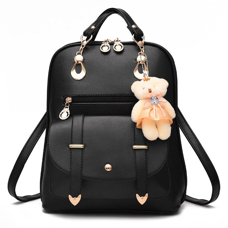 Mochila Feminina com Ursinho - QchiqueStore